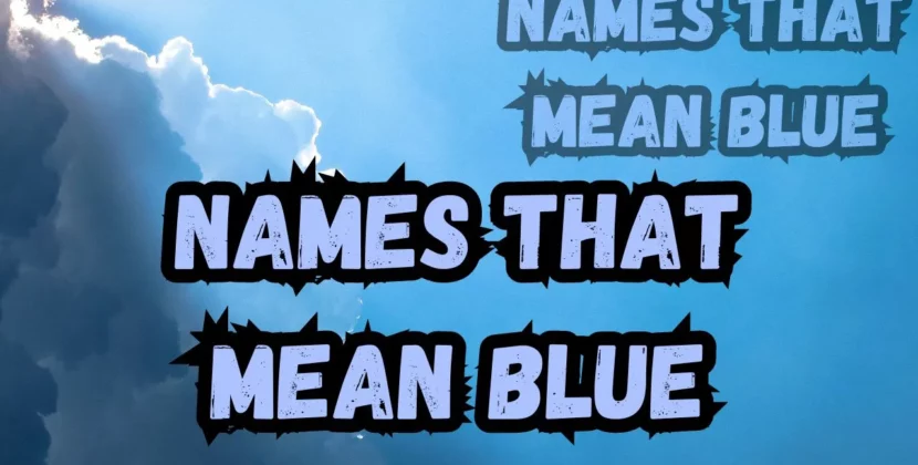 Names That Mean Blue