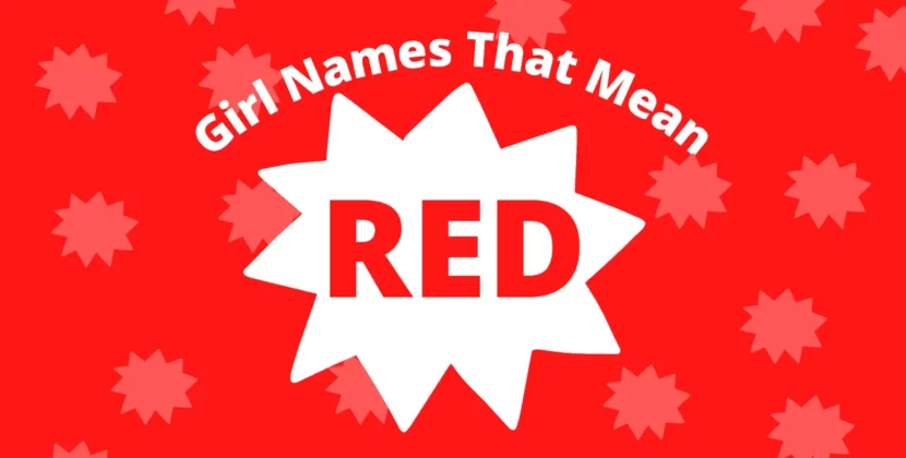 girl names that mean red