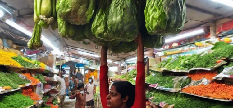 Bengaluru Vegetable Shop: Woman Hanging Photo Shared on Social Media