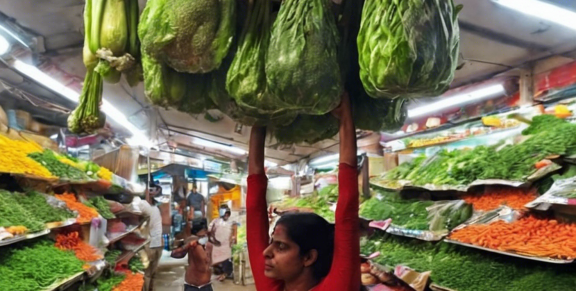 Bengaluru Vegetable Shop: Woman Hanging Photo Shared on Social Media